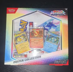 Pokemon TCG Prismatic Evolutions Poster Collection Box Flareon Jolteon Vaporeon - Image 1