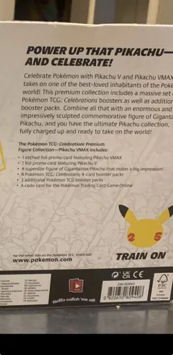 Pokemon TCG Celebrations Pikachu VMAX Premium Figure Collection Box English 2021 - Image 2