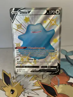 Ditto V SV118/SV122 - Shining Fates Shiny Vault - Pokemon TCG V Rare Holo NM/M - Image 1