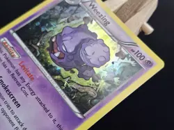 Pokemon TCG Weezing Black Star Promo XY163 Double Swirl Cosmos Holo Rare LP - Image 3