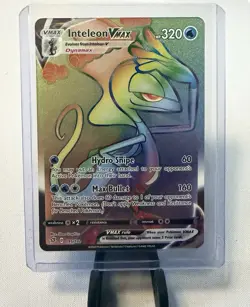 Pokemon TCG Inteleon VMAX 195/192 Swsh02 Rebel Clash Holo Secret Rare English - Image 1
