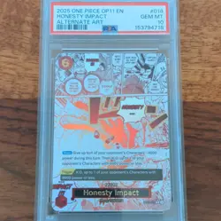 OP11-018 Honesty Impact Manga Alt Art Event English One Piece CCG 2025 PSA 10 - Image 1