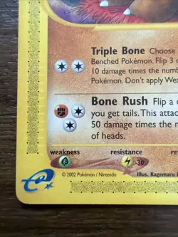 MINT Pokemon Card Marowak Aquapolis 54/147 Uncommon Regular 2002 - Image 4