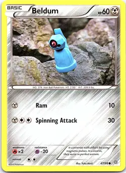 Beldum Ancient Origins 47/98 Common Pokemon Near Mint Pokemon Card - Image 1