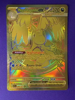 Mega Dragonite ex 295/217 Gold Hyper Rare Pokemon TCG Ascended Heroes Near Mint - Image 2