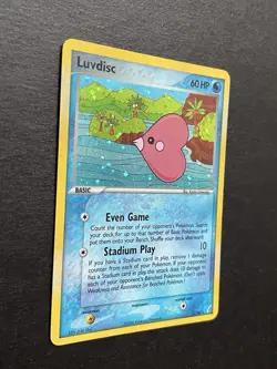 Luvdisc Pokemon TCG Card EX Crystal Guardians 7/100 Holo Rare TCG (P609) - Image 2