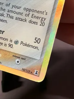 Pokemon TCG Marowak 10/113 EX Delta Species Reverse Holo Rare VTG 2005 HP Crease - Image 4