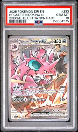 Team Rocket's Nidoking | 233/182 | PSA 10 | Destined Rivals | Pokemon Cards - Image 1