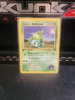 Pokemon Erika's Bulbasaur Gym Challenge 39/132 1st Edition Regular Card - Image 1