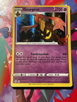 Gourgeist - Pokemon TCG Trick or Trade 077/203 [Holo Rare] NM Miscut Error - Image 1