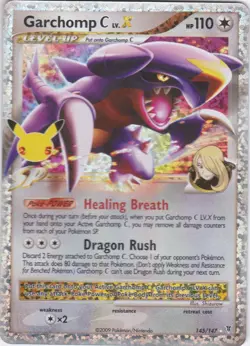 Pokemon TCG Garchomp C Lv.X Celebrations: Classic Collection 145/147 Holo Ultra - Image 1