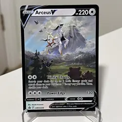 Arceus V SWSH204 Full Art Black Star Promo Pokemon TCG Card NM Holo - Image 1