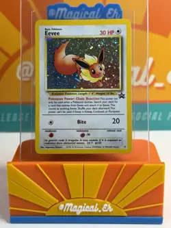 Eevee #11 Holo WoTC Black Star Promo Pokemon TCG 2000 LP Lightly Played - Image 1