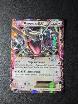 Pokemon TCG Rayquaza EX XY69 Black Star Promo Card Shiny Holo - Image 1