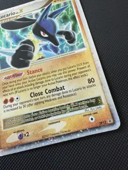 Lucario LV.X DP12 Black Star Promo Holo Pokemon Card 2007 EX - Image 3