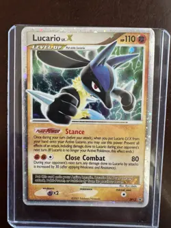 Lucario LV.X DP12 Black Star Promo Holo Pokemon Card 2007 EX - Image 1