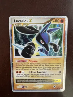 Lucario LV.X DP12 Black Star Promo Holo Pokemon Card 2007 EX - Image 4