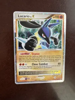 Lucario LV.X DP12 Black Star Promo Holo Pokemon Card 2007 EX - Image 5