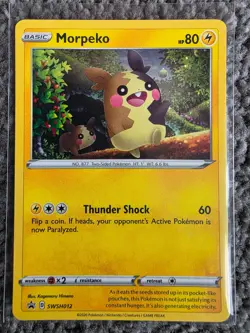 Pokemon Card TCG Sword & Shield Promo SWSH012 Morpeko Holo Back Star Pack Fresh - Image 1