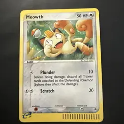 Meowth 013 Pokemon TCG Black Star Promo E-reader Pokemon Card - Image 1