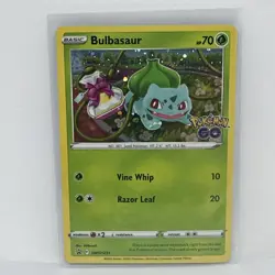 Pokemon TCG Bulbasaur SWSH231 Black Star Promo Holo Pokemon GO NM Card - Image 1