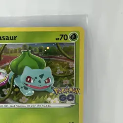 Pokemon TCG Bulbasaur SWSH231 Black Star Promo Holo Pokemon GO NM Card - Image 5