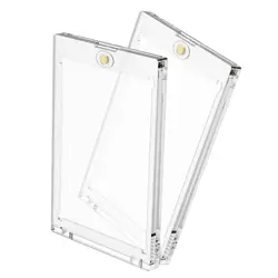 Card Loader Trading Card Case Magnet Loader Card Display Case Protective Storage - Image 1