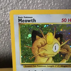 Pokemon Meowth #10 Holo GameBoy Black Star Promo WOTC 2000 Lp - Image 2