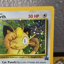 Pokemon Meowth #10 Holo GameBoy Black Star Promo WOTC 2000 Lp - Image 3
