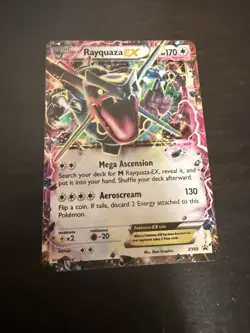 Pokemon TCG Rayquaza EX XY69 Holo Black Star Promo Card - Image 1