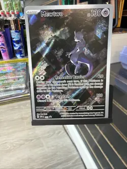 Pokemon Mewtwo Holo Rare TCG Card Black Star Promo 052 LP - Image 1