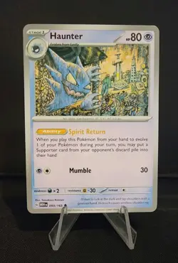 Pokemon: Scarlet & Violet 151 - Haunter 93/165 - Insufficient Ink Error Card - Image 1