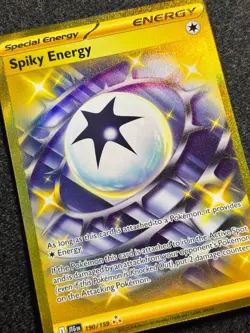 Pokemon TCG Card Spiky Energy 190/159 Journey Together Gold Hyper Rare - NM - Image 3