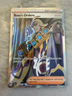 BOSS'S ORDERS (GHETSIS) POKEMON PALDEA EVOLVED FULL ART ULTRA RARE HOLO 248/193 - Image 1