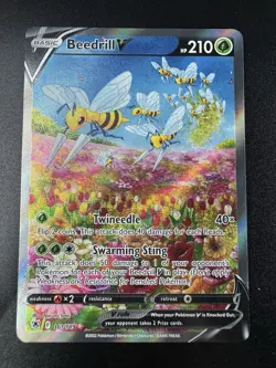 Pokemon Beedrill v Alternate Full Art Holo Card 161/189 Swsh10: Astral Radiance - Image 1