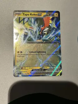 Tapu Koko EX 51/159 Sv09: Journey Together Double Rare Card NM Condition - Image 1