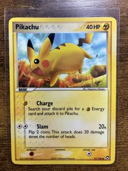 Pokemon EX Power Keepers Common Card - Pikachu 57/108 - Image 2