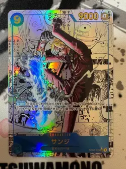 One Piece Card Sanji SEC OP06-119 Manga Alt Art Japanese Minor White Edge Flaw - Image 1