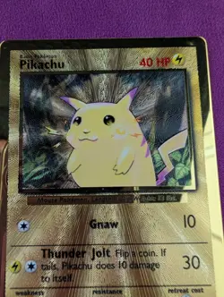 Pokemon TCG Pikachu Gold Metal Card 58/102 Celebrations UPC Promo 25th Anniv - Image 2