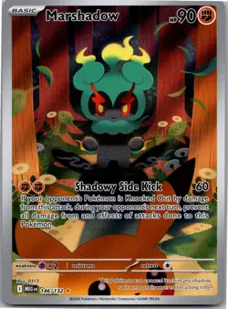 Marshadow 146/132 Illustration Rare Mega Evolution Pokemon Holo Near Mint - Image 1