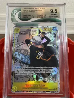 2025 One Piece Royal Blood OP10 Trafalgar Law Manga Art SEC #OP10-119 BGS 9.5 - Image 2