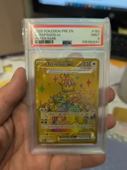 Pokemon TCG Prismatic Evolutions Terapagos EX Gold Card 180/131 PSA 9 - Image 1
