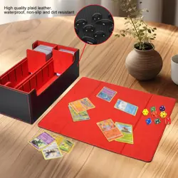 Card Deck Box PU Leather W/ Magnetics Closure Strong Sports Cards Case - Image 5