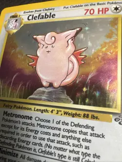 Pokemon Clefable 1/64 Jungle 1st Edition Holo Rare Card MP - Image 3