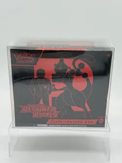 Pokemon TCG Scarlet & Violet Destined Rivals ETB Elite Trainer Box - TEAR DAMAGE - Image 1