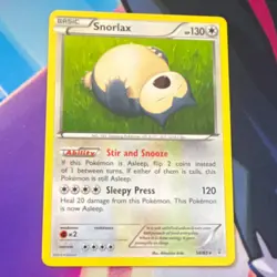 The Pokemon Company Snorlax 80/106 Reverse Holo Flashfire Eng Rare 130HP - Image 1