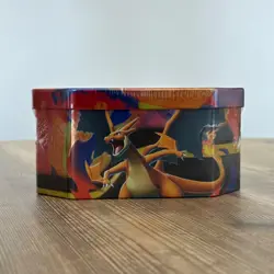Pokemon Mega Charizard Y ex Tin Pokemon TCG Factory Sealed 4 Booster Packs - Image 3