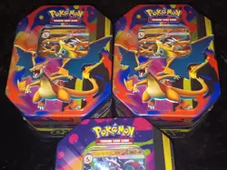 3 Total- Pokemon TCG Mega Charizard EX Tin X & Y Brand New/Sealed (2× Y)(1× X) - Image 4