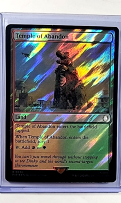 2024 MTG Magic The Gathering PIP Fallout Surge Foil #830 Temple of Abandon - Image 1