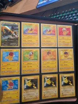 ASH'S PIKACHU SUN & MOON PROMO SET SM108 - SM114 POKEMON CARD TCG M/NM 7 Cards! - Image 1
